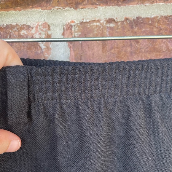 Ladies Vintage Black Orvis Elastic Waist Pull On Skirt With Pockets Size 12 - Picture 2 of 7